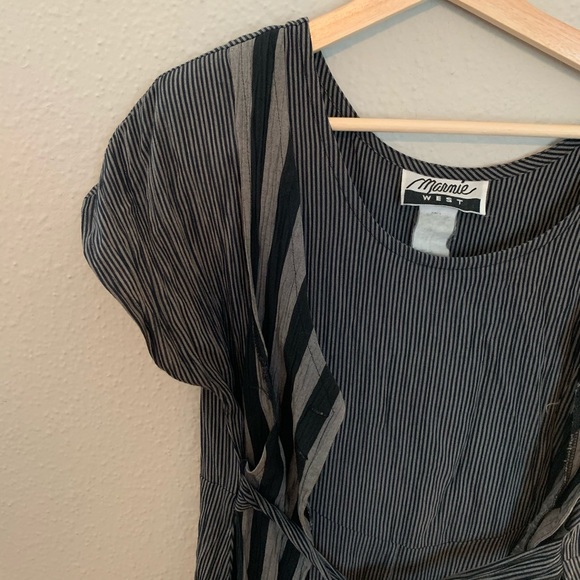 Funky striped vintage vest dress - Picture 3 of 7